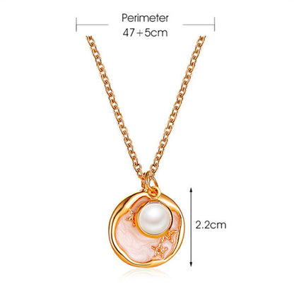 Glam Heart Shape Titanium Steel Copper Hollow Out Crystal Zircon 18k Gold Plated Silver Plated Pendant Necklace