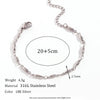 Simple Style Classic Style Oval Stainless Steel Women's Anklet