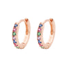 Retro Simple Style Round Metal Plating Inlay Rhinestones Women's Earrings