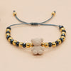 Simple Style Commute Flower Glass Copper Wholesale Bracelets