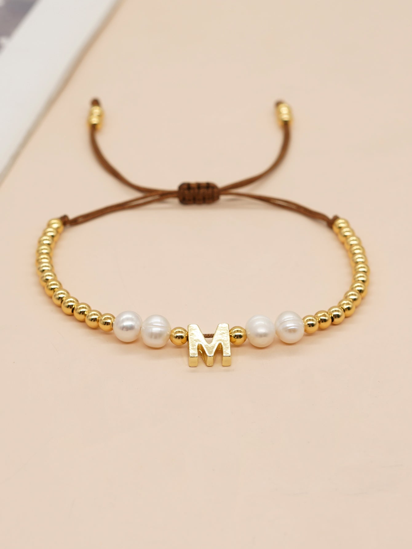 Simple Style Commute Flower Glass Copper Wholesale Bracelets