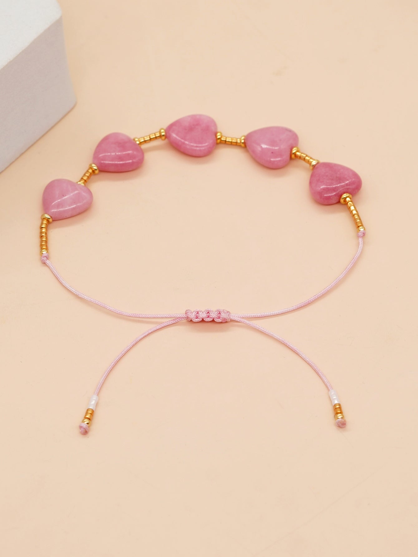 Simple Style Commute Flower Glass Copper Wholesale Bracelets