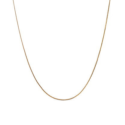 Casual Simple Style Solid Color Stainless Steel 18k Gold Plated Necklace