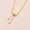 Vintage Style Sweet Butterfly Titanium Steel Plating Chain 18k Gold Plated Necklace Pendant