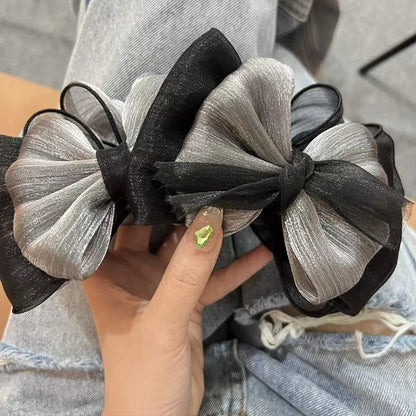 Classic Style Bow Knot Cloth Hair Claws