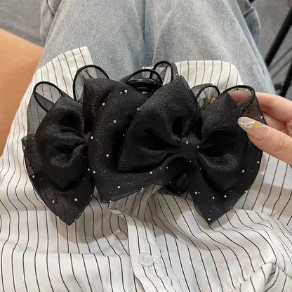 Classic Style Bow Knot Cloth Hair Claws