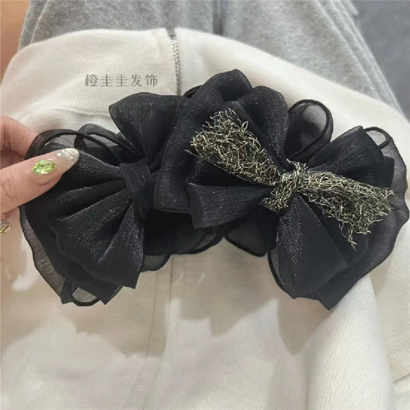 Classic Style Bow Knot Cloth Hair Claws