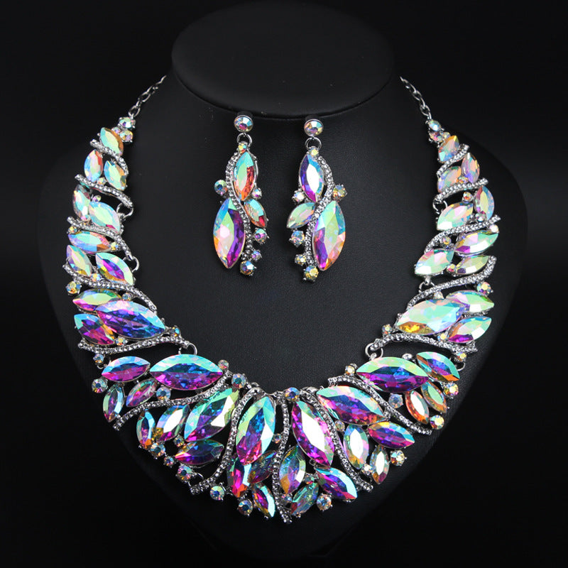 Lady Geometric Artificial Gemstones Alloy Wholesale Necklace