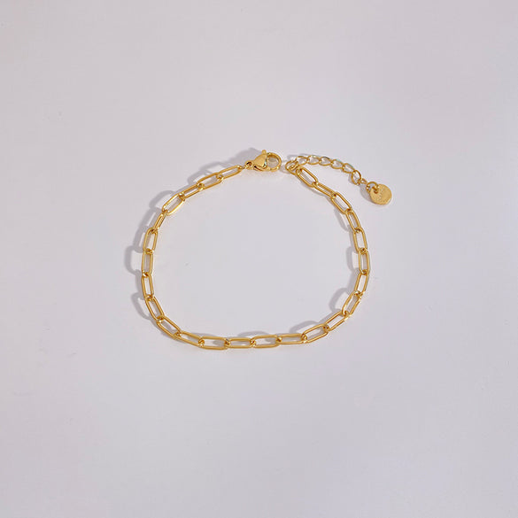 Casual Geometric Stainless Steel Plating Bracelets