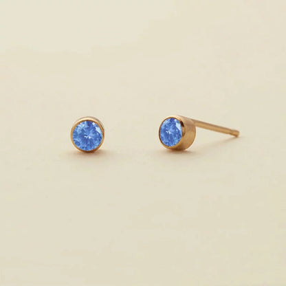 1 Pair Simple Style Geometric Plating Inlay Copper Zircon 18k Gold Plated Ear Studs