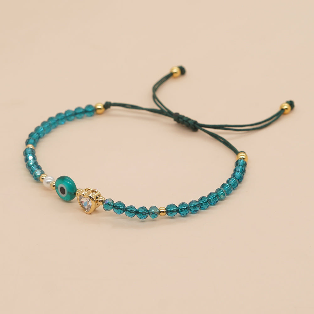 Casual Eye Artificial Crystal Glass Wholesale Bracelets