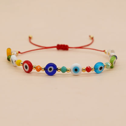 Casual Eye Artificial Crystal Glass Wholesale Bracelets