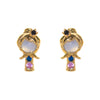 1 Set Cartoon Style Cartoon Character Plating Inlay Brass Zircon 18k Gold Plated Ear Studs