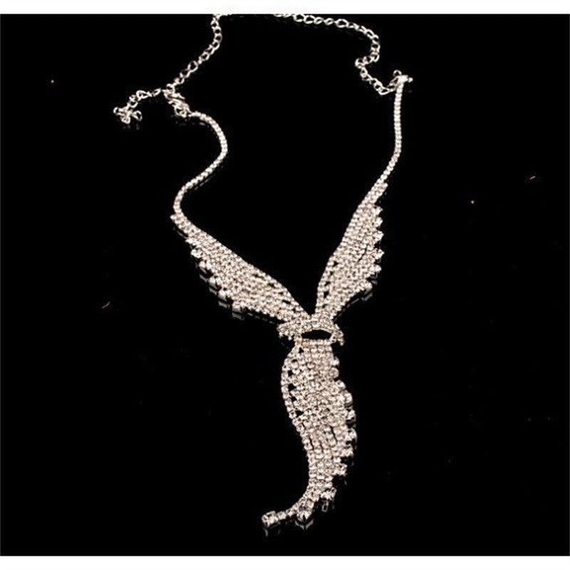 Elegant Luxurious Wings Rhinestone Wholesale Jewelry Set