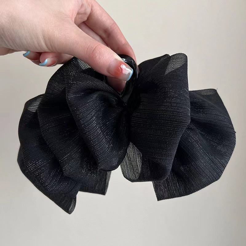 Classic Style Bow Knot Cloth Hair Claws