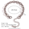 Simple Style Classic Style Oval Stainless Steel Women's Anklet