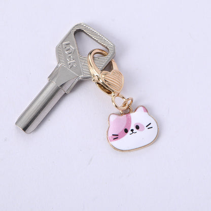 Simple Style Cat Zinc Alloy Women'S Keychain