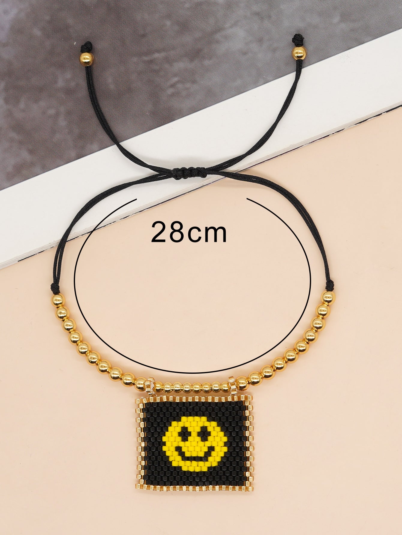 Casual Vacation Heart Shape Eye Smiley Face Glass Wholesale Bracelets