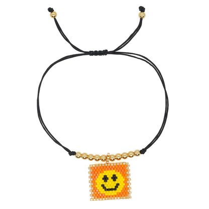 Casual Vacation Heart Shape Eye Smiley Face Glass Wholesale Bracelets