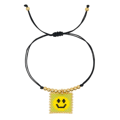 Casual Vacation Heart Shape Eye Smiley Face Glass Wholesale Bracelets