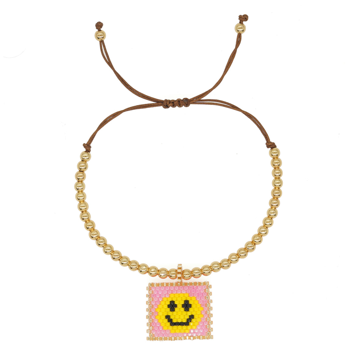 Casual Vacation Heart Shape Eye Smiley Face Glass Wholesale Bracelets