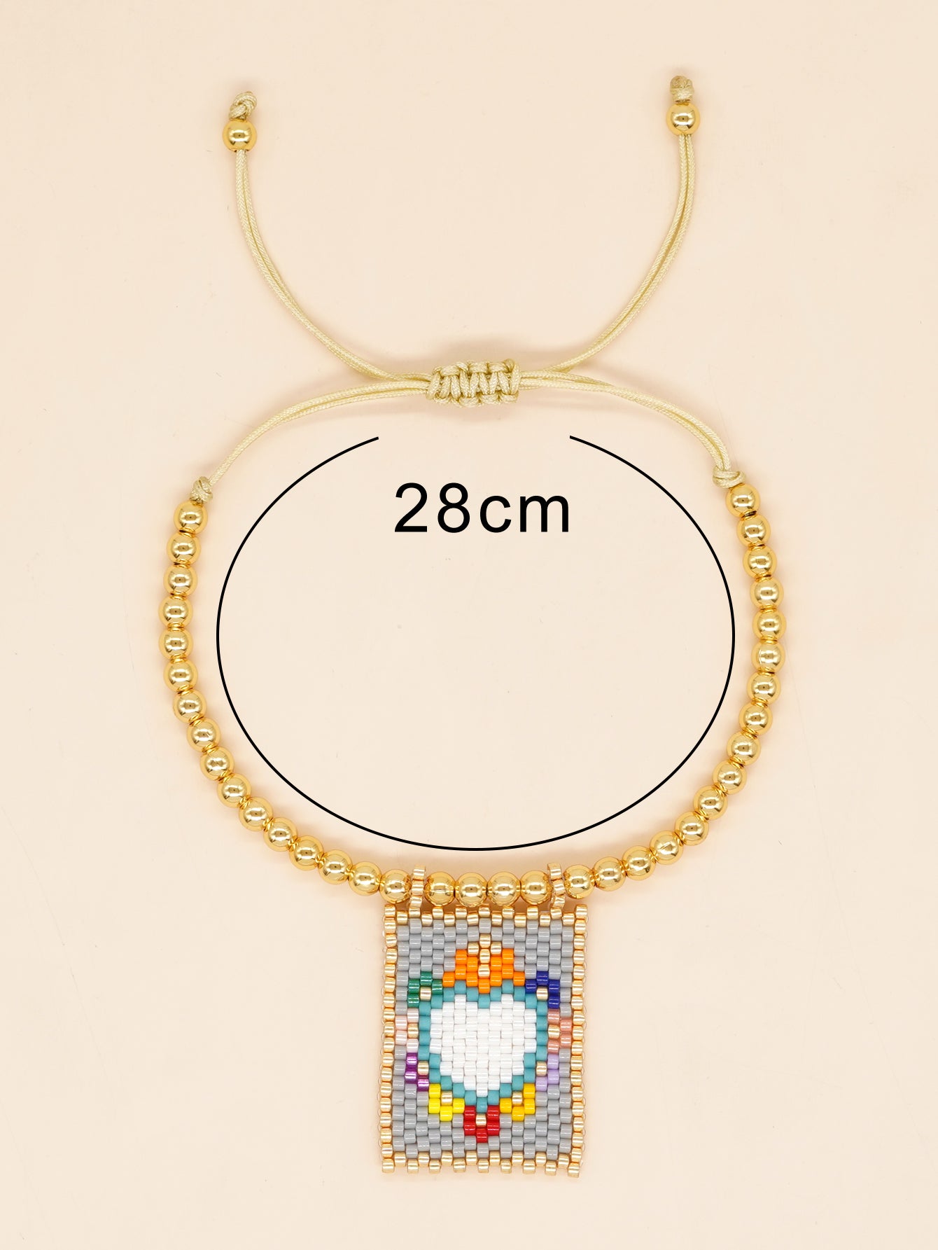 Casual Vacation Heart Shape Eye Smiley Face Glass Wholesale Bracelets