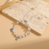 Vacation Classic Style Geometric Alloy Natural Stone Suede Bracelets In Bulk