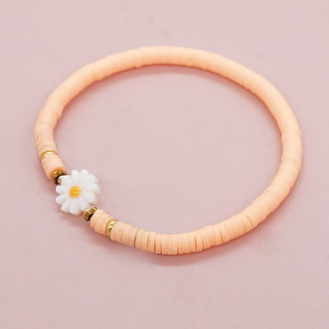 Classic Style Flower Soft Clay Beaded Women's Bracelets