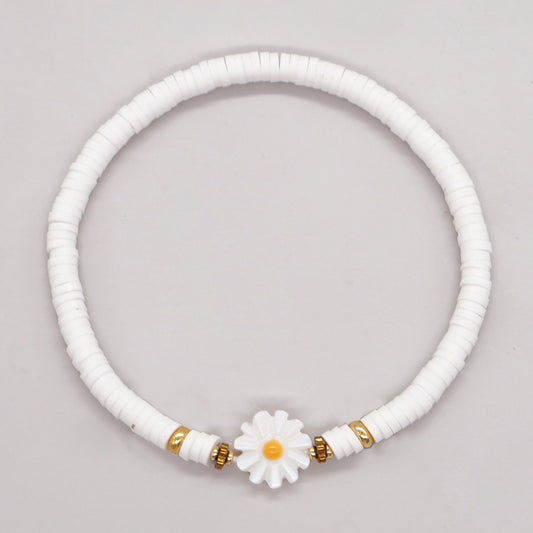 Classic Style Flower Soft Clay Beaded Women's Bracelets