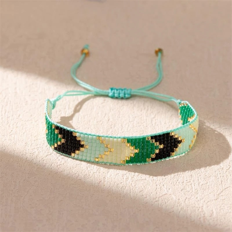 Bohemian Geometric Glass Handmade Women's Bracelets