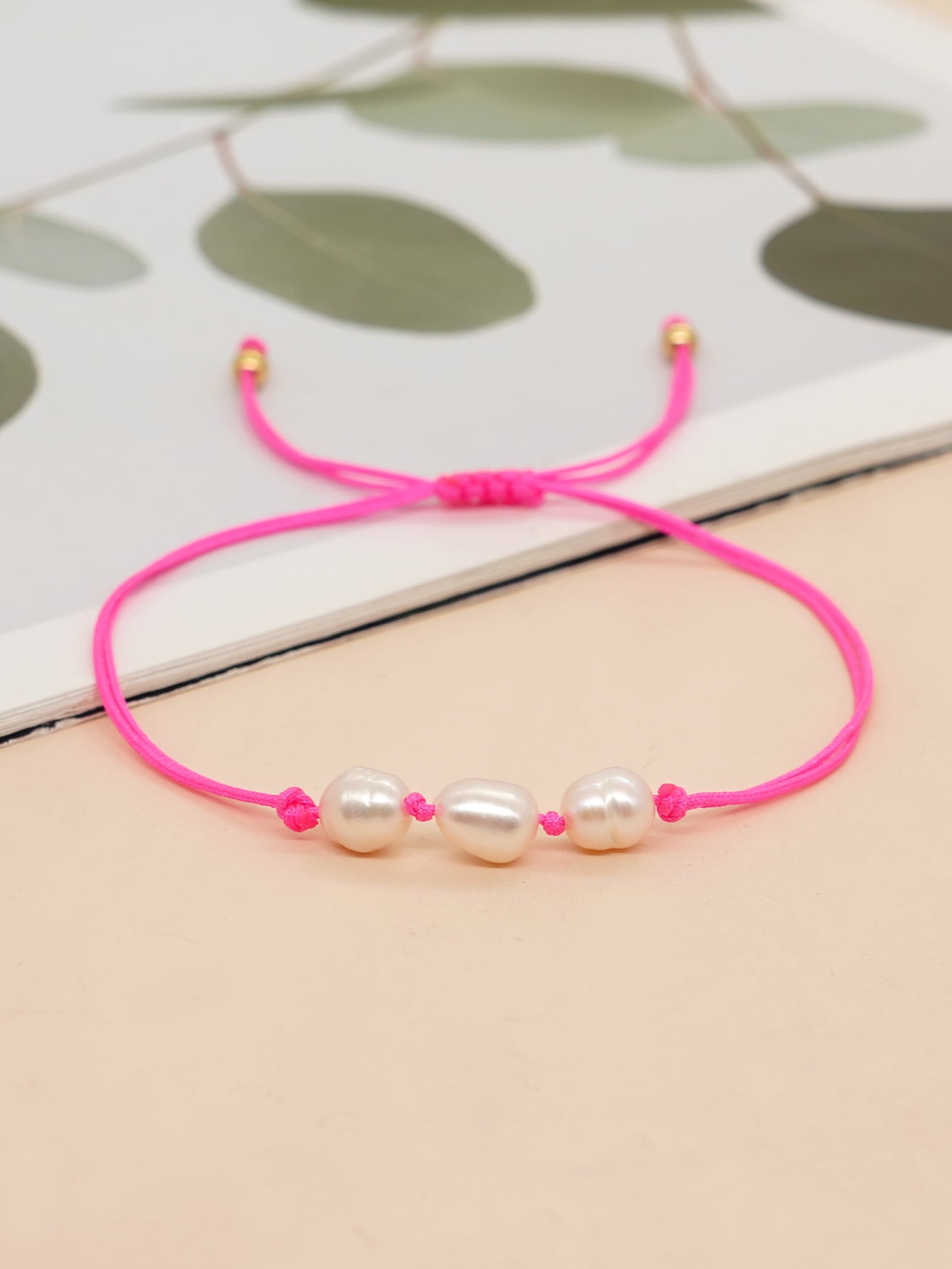 Casual Pentagram Freshwater Pearl Beaded Braid Bracelets