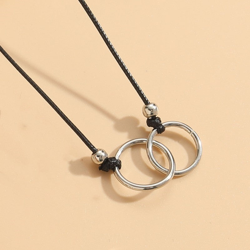 Commute Geometric Ccb Alloy Wax Rope Irregular Unisex Necklace