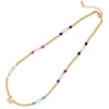 Casual Letter Freshwater Pearl Metal Beaded Women's Necklace