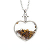 Simple Style Heart Shape Natural Stone Plating Pendant Necklace