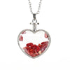 Simple Style Heart Shape Natural Stone Plating Pendant Necklace