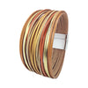 Simple Style Color Block Pu Leather Patchwork Women's Bangle