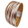 Simple Style Color Block Pu Leather Patchwork Women's Bangle