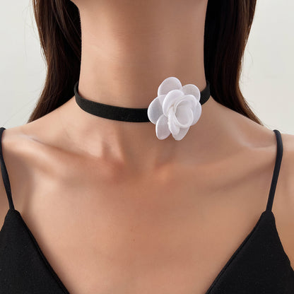 Princess Vintage Style Pastoral Flower Cloth Women's Choker