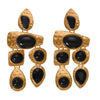 1 Pair Streetwear Water Droplets Inlay Alloy Artificial Gemstones Drop Earrings