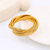 Classic Style Round Solid Color Stainless Steel Plating Bangle