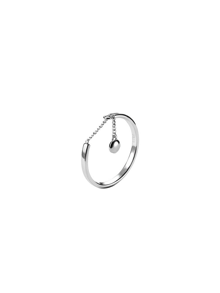 Simple Style Round Copper Charm Plating Silver Plated Rings