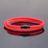 Simple Style Solid Color Rope Copper Handmade Plating Wristband