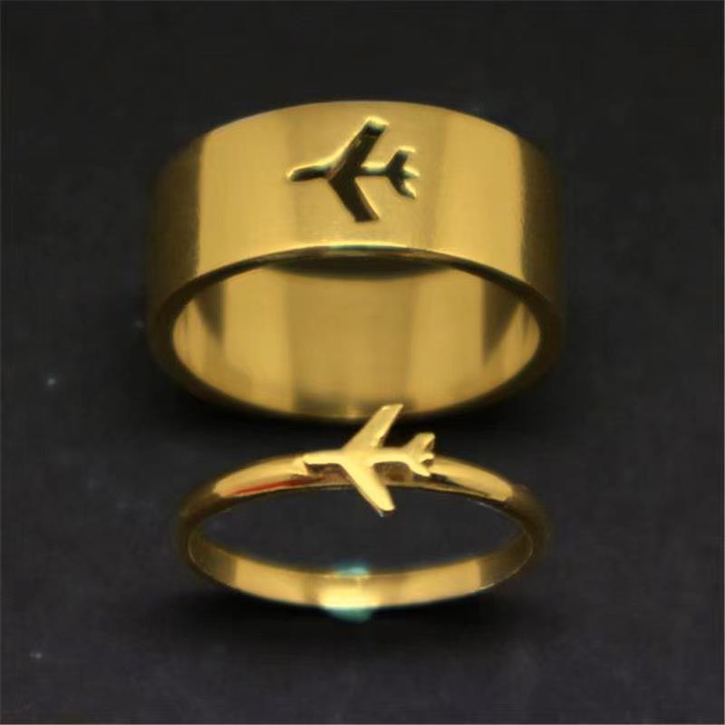 Ig Style Novelty Dinosaur Lightning Airplane Iron Plating Gold Plated Silver Plated Unisex Open Ring