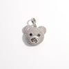 Elegant Cute Shiny Animal Little Bear Copper 18k Gold Plated Zircon Pendants Necklace Pendant In Bulk