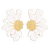 Elegant Vintage Style Sweet Flower Alloy Enamel Women'S Ear Studs