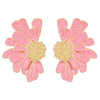 Elegant Vintage Style Sweet Flower Alloy Enamel Women'S Ear Studs