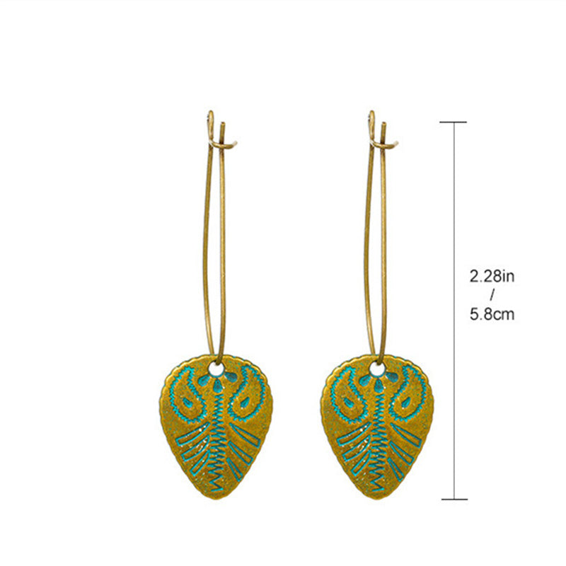 Vintage Style Geometric Alloy Metal Brass Plating Inlay Artificial Pearls Turquoise Zircon 18k Gold Plated Gold Plated Silver Plated Women's Drop Earrings