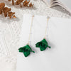 Simple Style Leaf Arylic Patchwork Women'S Drop Earrings