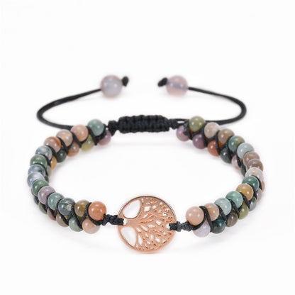 Casual Lucky Tree Natural Stone Bracelets