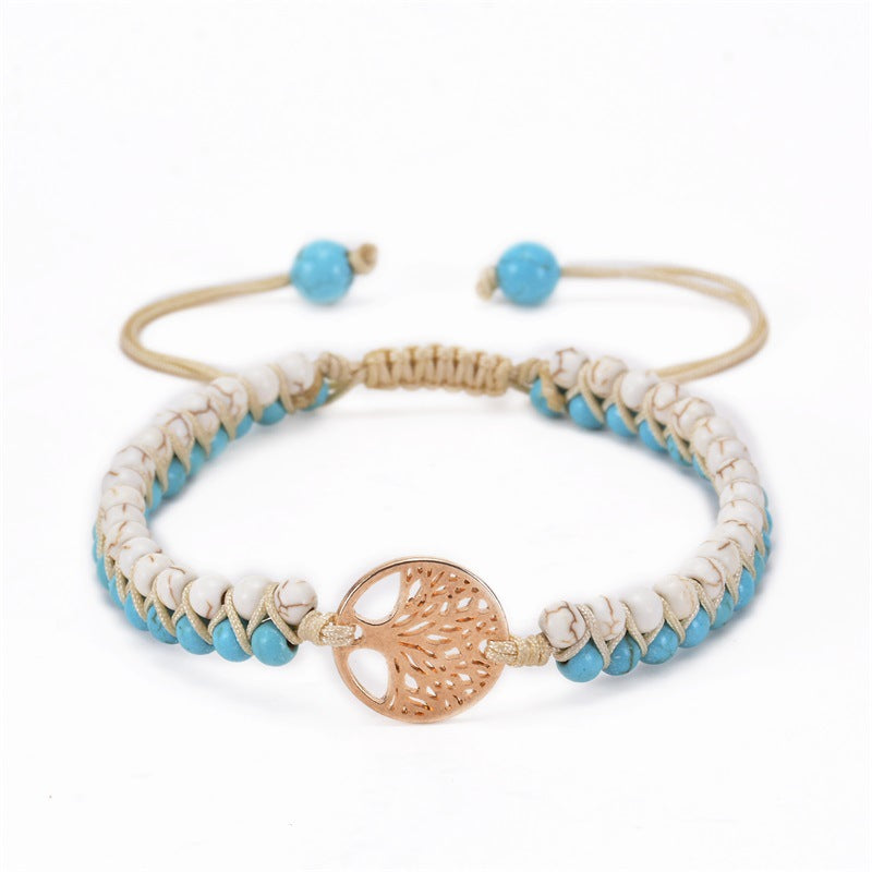 Casual Lucky Tree Natural Stone Bracelets